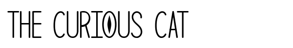 The Curious Cat font preview